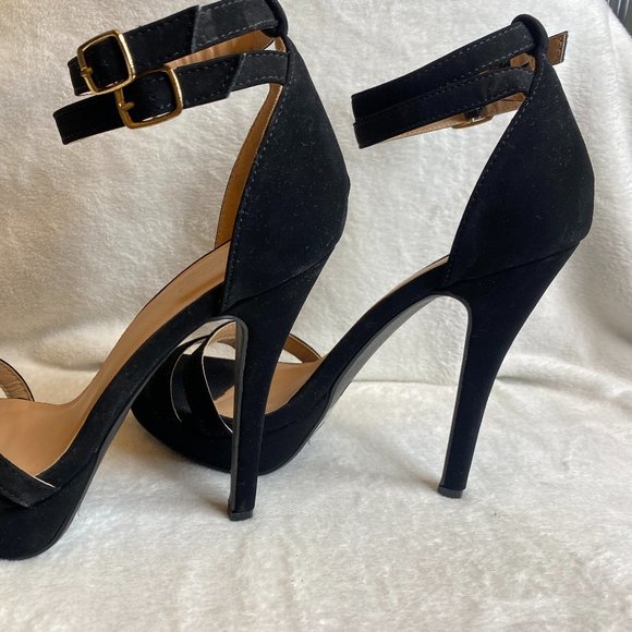 Black Strappy Heels - Picture 9 of 9